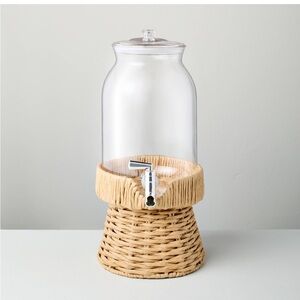 7L Drink Dispenser with Woven Stand - Hearth & Hand™ with Magnolia